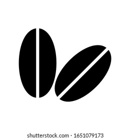 Coffee bean icon, vector eps 10