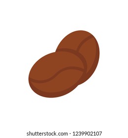 coffee bean icon vector flat style. coffee icon
