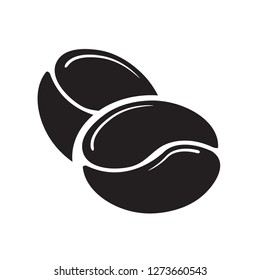 Coffee bean icon, vector illustration.