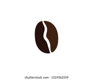 coffee bean icon vector illustration template