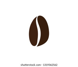 coffee bean icon vector illustration template