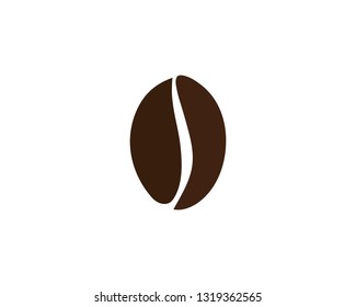 coffee bean icon vector illustration template