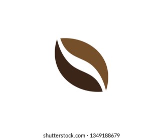 coffee bean icon vector illustration template