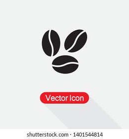Coffee Bean Icon Vector Illustration Eps10