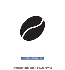 Coffee bean icon vector illustration