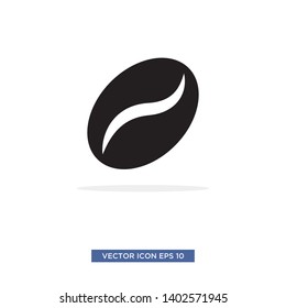 Coffee bean icon vector illustration