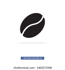 Coffee bean icon vector illustration