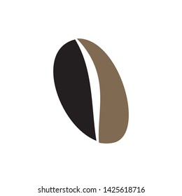 coffee bean icon vector illustration template