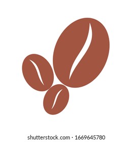 coffee bean icon vector illustration sign design