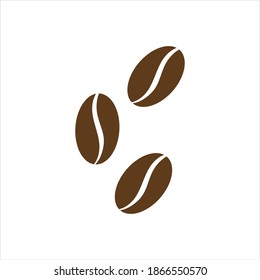 coffee bean icon vector illustration template