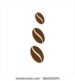 plantilla de ilustración del vector de icono de judías de café