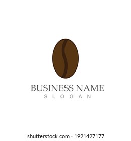 plantilla de ilustración del vector de icono de judías de café
