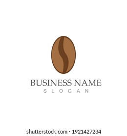 coffee bean icon vector illustration template