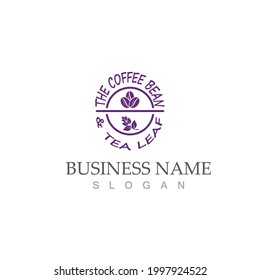 coffee bean icon vector illustration template