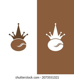 coffee bean icon vector illustration template
