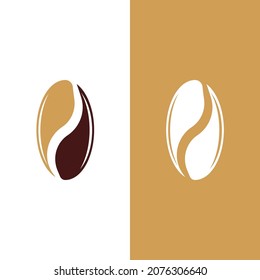 coffee bean icon vector illustration template