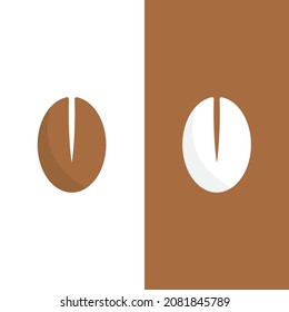 coffee bean icon vector illustration template