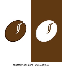 coffee bean icon vector illustration template
