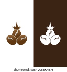 coffee bean icon vector illustration template