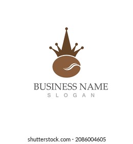 coffee bean icon vector illustration template