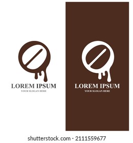 coffee bean icon vector illustration template