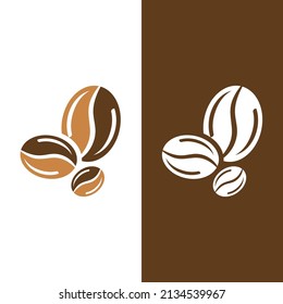 coffee bean icon vector illustration template