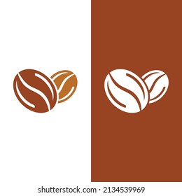 plantilla de ilustración del vector de icono de judías de café