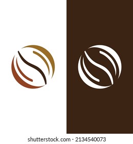 coffee bean icon vector illustration template