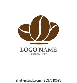 coffee bean icon vector illustration template