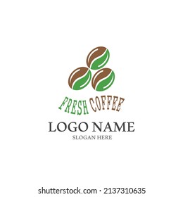 Vektorgrafik-Vektorgrafik-Vorlage für die Kaffeebohne
