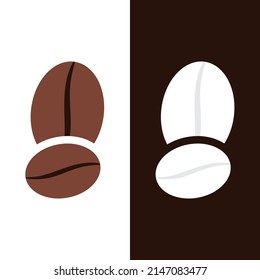 coffee bean icon vector illustration template