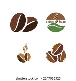 coffee bean icon vector illustration template
