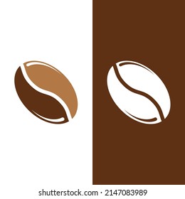 coffee bean icon vector illustration template