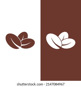 coffee bean icon vector illustration template