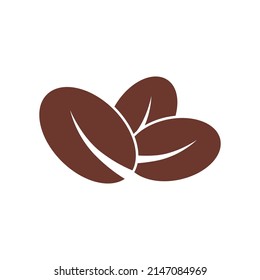 coffee bean icon vector illustration template