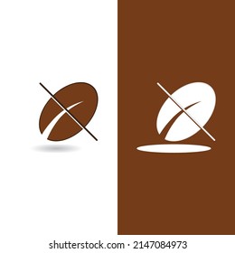 coffee bean icon vector illustration template