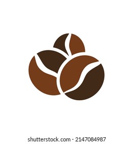 Vektorgrafik-Vektorgrafik-Vorlage für die Kaffeebohne