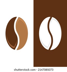 plantilla de ilustración del vector de icono de judías de café