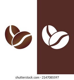coffee bean icon vector illustration template