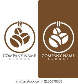 coffee bean icon vector illustration template