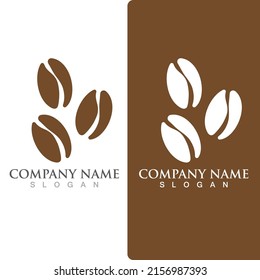 coffee bean icon vector illustration template