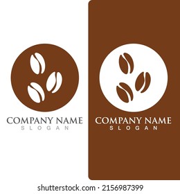 coffee bean icon vector illustration template