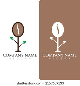 coffee bean icon vector illustration template