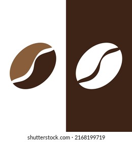 coffee bean icon vector illustration template