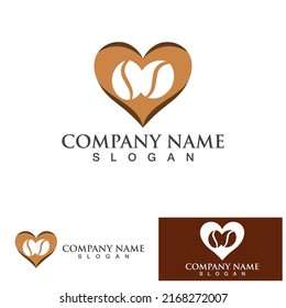 coffee bean icon vector illustration template