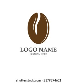 coffee bean icon vector illustration template