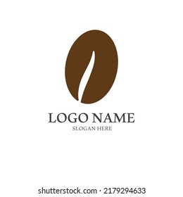 coffee bean icon vector illustration template