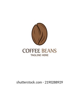 coffee bean icon vector illustration template