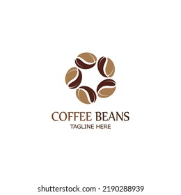 coffee bean icon vector illustration template
