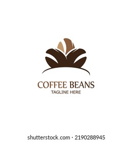 coffee bean icon vector illustration template
